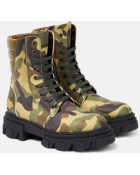 Gia Borghini - Gia 35 Camouflage Combat Boots - Lyst
