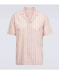 Orlebar Brown - Maitan Striped Cotton Shirt - Lyst