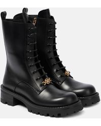 Versace - Vagabond Leather Lace-up Boots - Lyst