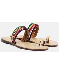 Amanu - Lusaka Leather Thong Sandals - Lyst