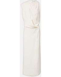 Sportmax - Ebbri Draped Maxi Dress - Lyst
