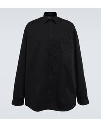 Balenciaga - Oversized Cotton Shirt Jacket - Lyst