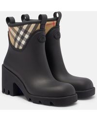 Burberry - Stivaletti Da Pioggia Check - Lyst