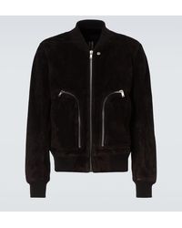 Rick Owens - Remoray Suede Bomber Jacket - Lyst