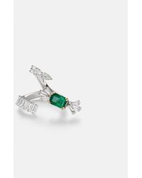 YEPREM - Reign Supreme 18Kt Ring With Diamonds And Emerald - Lyst