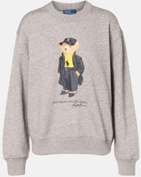 Polo Ralph Lauren - Polo Bear Cotton-Blend Fleece Sweatshirt - Lyst
