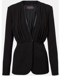 Max Mara - Gradi Draped Crepe Jacket - Lyst