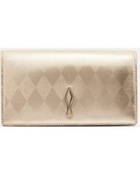Christian Louboutin - Clutch Bettina Aus Metallic-Leder - Lyst