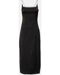 Jacquemus - La Robe Notte Satin Midi Dress - Lyst