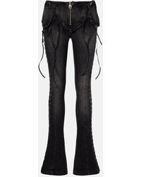 Blumarine - Low-Rise Slim-Fit Flared Jeans - Lyst