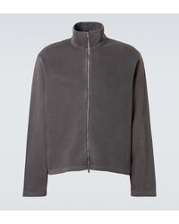 Our Legacy - Shrunken Cotton Zip-Up Sweatshirt - Lyst