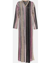 Missoni - Striped Sequin-embellished Maxi Dress - Lyst