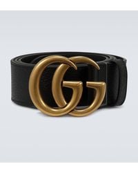Gucci - GG Logo Leather Belt - Lyst