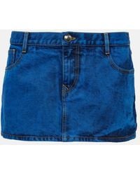 Vivienne Westwood - Low-Rise Denim Miniskirt - Lyst