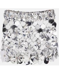 Rabanne - Embellished Chainmail Miniskirt - Lyst