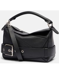 Loewe - Puzzle Biker Small Leather Top-Handle Bag - Lyst