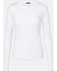 JOSEPH - Cotton And Silk Jersey T-Shirt - Lyst