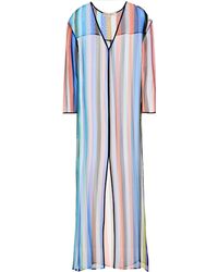 Diane von Furstenberg Tunika aus Seiden-Crêpe - Blau