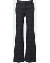 Magda Butrym - Plaid Virgin Wool Wide-Leg Pants - Lyst