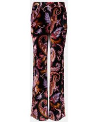 Etro - Jacquard Straight Pants - Lyst