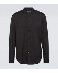 Giorgio Armani - Icon Cotton-Blend Poplin Shirt - Lyst