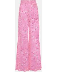 Dolce & Gabbana - Floral Lace Trousers - Lyst
