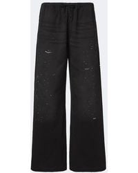 Acne Studios - Cotton Twill Wide-Leg Pants - Lyst
