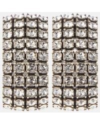 Balenciaga - Ear cuffs Glam con cristales - Lyst