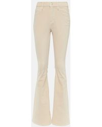 FRAME - Le High Flare Velveteen Velvet Flared Jeans - Lyst
