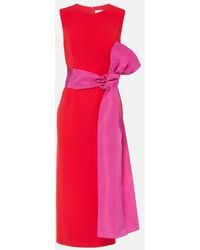 Carolina Herrera - Abito Midi Con Fiocco - Lyst