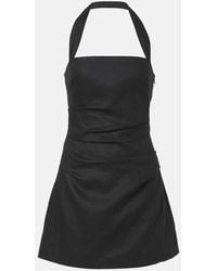 SIR. - Halter Neck Linen Minidress - Lyst
