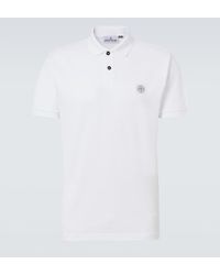 Stone Island - Compass Cotton Pique Polo Shirt - Lyst