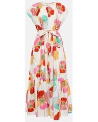 Velvet - Savannah Cotton And Silk Maxi Dress - Lyst