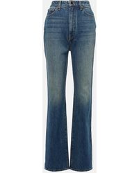 KHAITE - Danielle High-Rise Straight Jeans - Lyst
