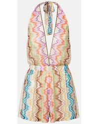 Missoni - Zigzag Halterneck Romper - Lyst