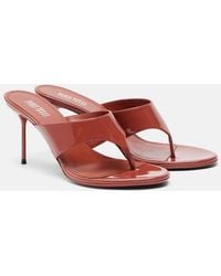 Paris Texas - Lidia Patent Leather Thong Sandals - Lyst
