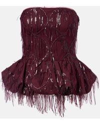 ROTATE BIRGER CHRISTENSEN - Top Mit Pailletten - Lyst