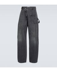 JW Anderson - Twisted Workwear Wide-leg Jeans - Lyst