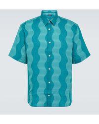 Frescobol Carioca - Camisa bowling de lino a rayas - Lyst