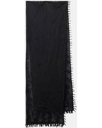 TOTEME - Bufanda De Tul Con Bordado Floral - Lyst