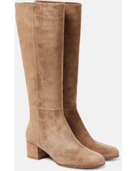 Gianvito Rossi - 45 Suede Knee-High Boots - Lyst