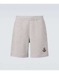 Moncler - Cotton Jersey Bermuda Shorts - Lyst