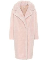 Yves Salomon Manteau Meteo en laine - Rose