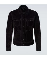 Tom Ford - Suede Field Jacket - Lyst