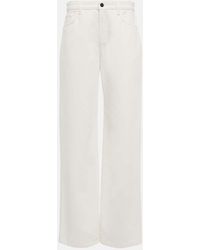 The Row - Eglitta Mid-Rise Wide-Leg Jeans - Lyst