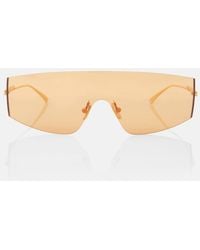 Bottega Veneta - Futuristic Shield Sunglasses - Lyst