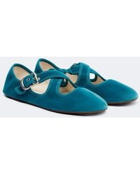 Alaïa - Velvet Ballet Flats - Lyst
