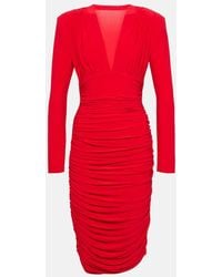 Norma Kamali - Ruched Midi Dress - Lyst