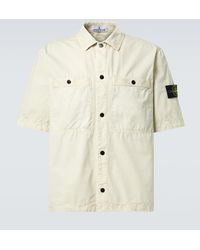 Stone Island - Hemd Compass Aus Baumwolle - Lyst