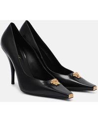 Versace - La Medusa 105 Leather Pumps - Lyst